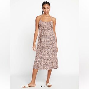Volcom Floral Beach Midi Dress